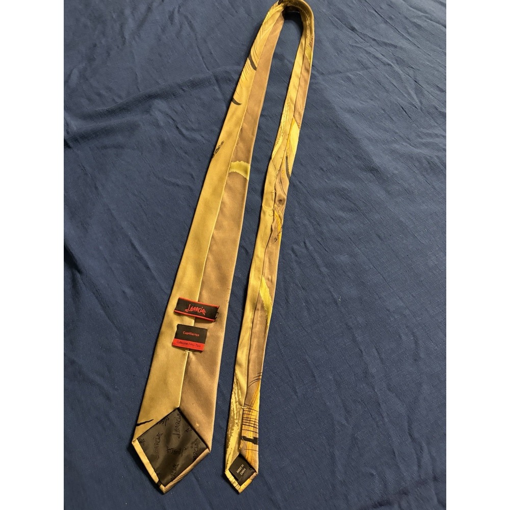 J Jerry Garcia Men's Necktie Tie Capillaries Collection 52 58" X 3.5" - Picture 6 of 10